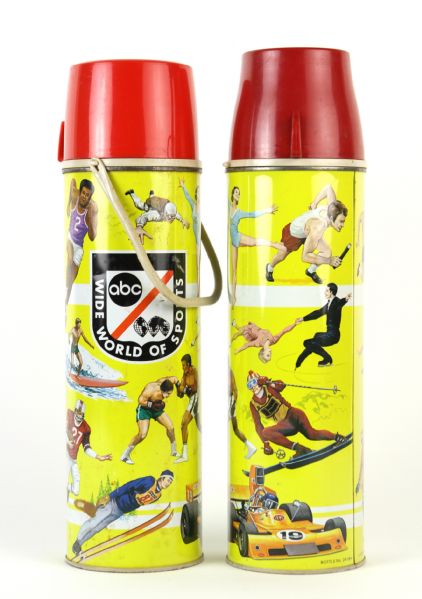 1976 ABC Wide World Of Sports Thermos - Lot of 2