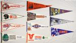 1950's-90's Baseball Football Basketball College Full Size Pennant Collection - Lot of 86