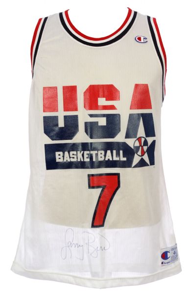 1992 Larry Bird Boston Celtics Signed USA Basketball Dream Team Jersey (JSA)