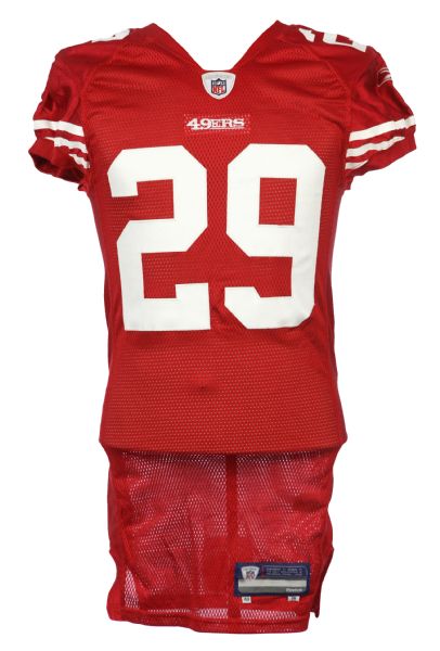 2009 Glen Coffee San Francisco 49ers Signed Game Worn Home Jersey (MEARS LOA/JSA)