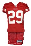 2009 Glen Coffee San Francisco 49ers Signed Game Worn Home Jersey (MEARS LOA/JSA)