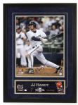 2007 J.J. Hardy Milwaukee Brewers Signed 24" x 32" Framed Display (JSA)