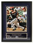 2007 Corey Hart Milwaukee Brewers Signed 24" x 32" Framed Display (JSA)