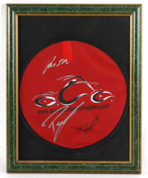 2000s Orange County Choppers Signed 12" x 15" Framed Display (JSA)