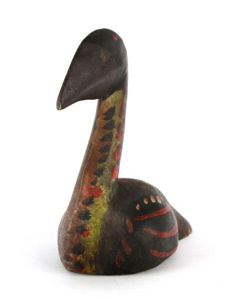 1920s circa Tramp/Folk Art Hand Painted Carved Bird Figure