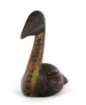 1920s circa Tramp/Folk Art Hand Painted Carved Bird Figure