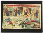 1940 circa The Phantom by Lee Falk & Ray Moore 12" x 16" Framed 8 Panel Newspaper Comic Page