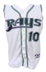 2003 Rey Ordonez Tampa Bay Devil Rays Game Worn Home Jersey Vest (MEARS LOA)