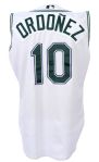 2003 Rey Ordonez Tampa Bay Devil Rays Game Worn Home Jersey Vest (MEARS LOA)