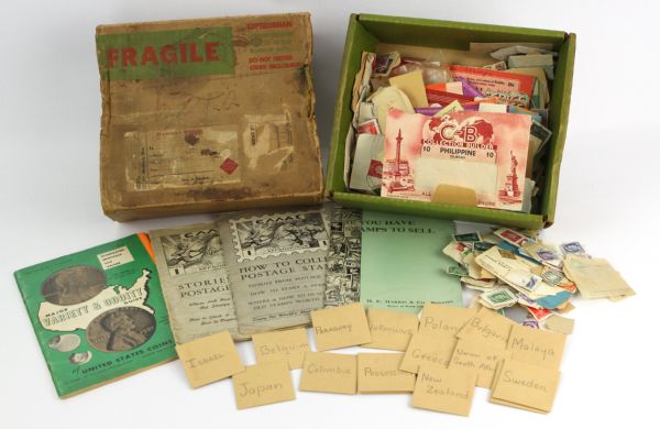 1940s-60s International Stamp Collection - Lot of Hundred Upon Hundreds