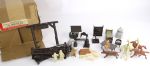 1950s circa Old West Ranch Toy Set w/ Postmarked Montgomery Ward Shipping Box - Lot of 50+