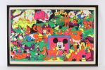 1960s circa Dirty Disney 22" x 35" Psychedelic Black Light Poster
