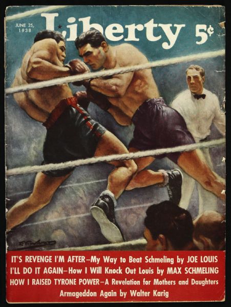 1938 (June 25) Liberty Magazine w/ Articles by Joe Louis & Max Schmeling