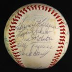 1979 Milwaukee Brewers Team Signed OAL MacPhail w/ 26 Signatures Including Robin Yount, Paul Molitor & More (MEARS LOA)