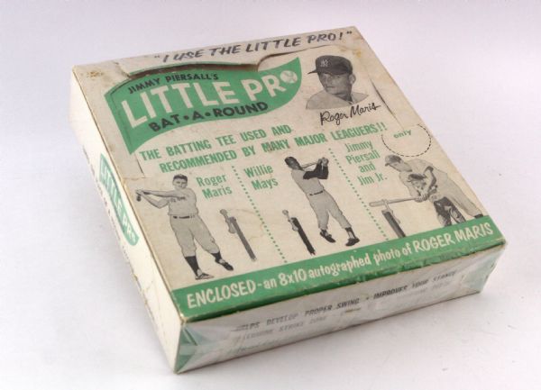1960 circa Jimmy Piersall Cleveland Indians MIB Little Pro Bat A Round