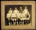 1917-18 EH High School Basketball 10" x 12" Matted Team Photo