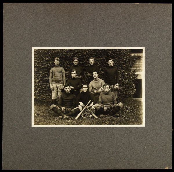 1900s Baseball Team 10" x 10" Mounted Photo