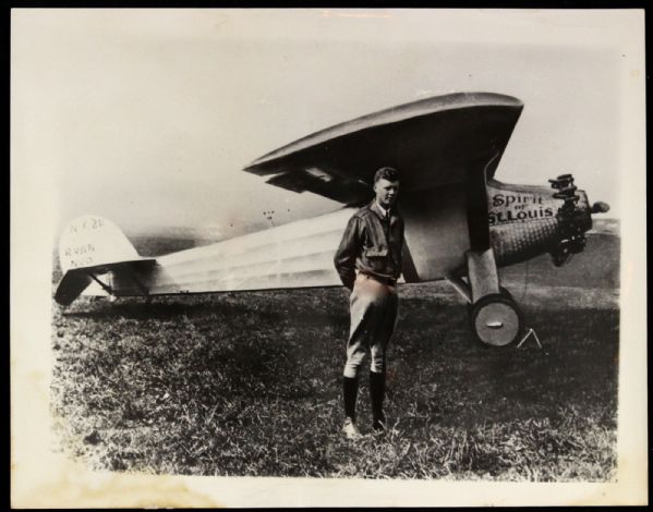 1940s-50s Military Aviation Photography Collection - Lot of 6 w/ Charles Lindbergh PSA Type IV Photo