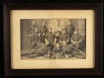 1910s circa Baseball 8.5" x 11" Framed Team Photo 