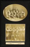1907-08 Hoboes of Denton College Basketball 9" x 14" Mounted Team Photos