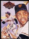 1995 Willie Mays New York/San Francisco Giants Signed Legends Sports Memorabilia Magazine *JSA*