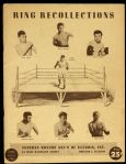 1945 Veteran Boxers Associtation of Illinois Ring Recollections Magazine w/ Jack Dempsey, Battling Nelson & More