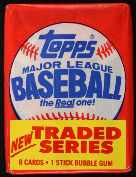 1985 Topps Traded Extremely Rare Unopened Test Baseball Card Pack