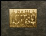1908 Grass Lake High School Team 5x7 Vintage Photo (Matted)