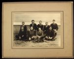 1900 circa Street Clothes Baseball Team 5x7 Photo On Mount