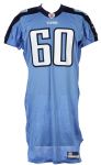 2007 Jacob Bell Tennessee Titans Game Worn Alternate Jersey (MEARS LOA)