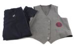 1995 Boston Celtics Boston Bruins Boston Garden Game Worn Usher Blazer Vest Pants Collection - Lot of 5 (MEARS LOA)