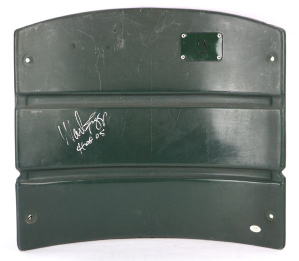 2007 Wade Boggs Boston Red Sox Signed Fenway Park Bleacher Seatback (MEARS LOA/JSA/MLB SGC & Steiner Holograms)