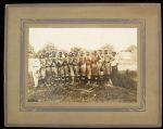 1910s circa Young Adult Baseball Team 5x7 Vintage Photo On Mount