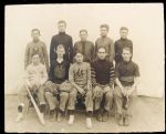 1900-1905 circa Youth Baseball Team 8x9 Vintage Photo