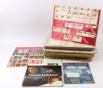 1970s-80s Pro & College Football Depth Chart Cards & Magazine Collection - Lot of 41