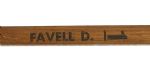 1967-73 Doug Favell Philadelphia Flyers Sherwood Professional Model Game Used Goalie Stick (MEARS LOA)