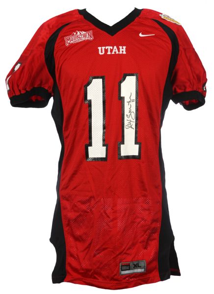 2005 Alex Smith Utah Utes Signed Fiesta Bowl Jersey (JSA)