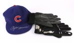 1989-92 Andre Dawson Chicago Cubs Signed Game Worn Cap & Batting Gloves - Lot of 3 (MEARS LOA/JSA/Player LOA)