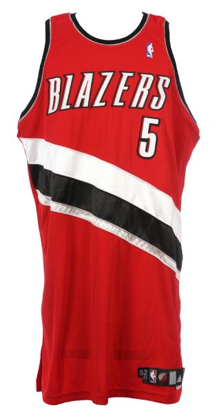 2007-08 Rudy Fernandez Portland Trail Blazers Team Issued Road Jersey (MEARS LOA)