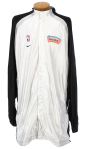 2001 Tim Duncan San Antonio Spurs Game Worn Warm Up Jacket (MEARS LOA)