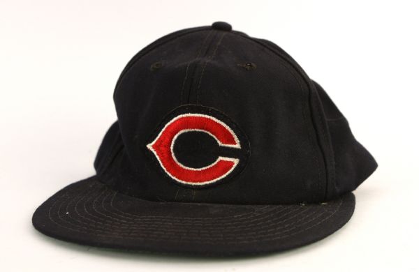 1972-73 Warren Spahn Cleveland Indians Signed Game Worn Cap (MEARS LOA/JSA)