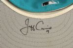 1994-96 Florida Marlins Cap Collection - Lot of 2 w/ 1 Signed by Jeff Conine (MEARS LOA/JSA)
