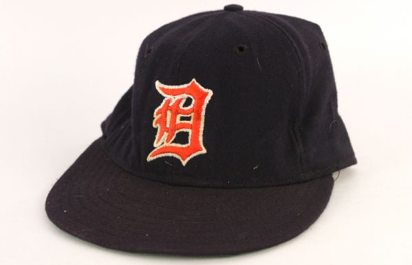 1983-84 Larry Herndon Detroit Tigers Game Worn Cap (MEARS LOA)