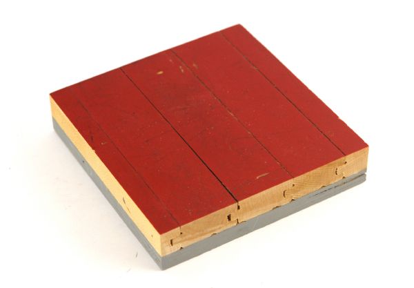 1987-94 Chicago Bulls Chicago Stadium Game Used 5 7/8" x 5 7/8" Floor Segment (MEARS LOA/Reinsdorf COA)