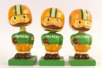 1960s circa Green Bay Packers Vintage 6.5" Nodder Collection - Lot of 3