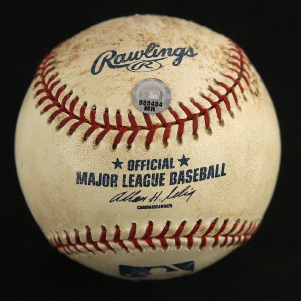  2005 (June 12) New York Mets Los Angeles Angels of Anaheim Shea Stadium Game Used OML Selig Baseball (MEARS LOA/MLB & Steiner Holograms)