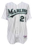 2003 Josh Beckett Florida Marlins Game Worn Home Jersey (MEARS LOA)