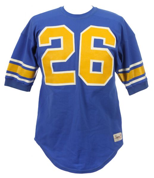 1960s circa UCLA Bruins Styled #26 Blue Durene Football Jersey (MEARS LOA)