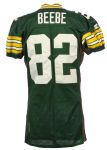 1996 Don Beebe Green Bay Packers Game Worn Home Jersey (MEARS A10 /Team LOA)