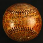 1928 New York Yankees World Series Champions Team Signed OAL Johnson Baseball w/ 27 Signatures Including Babe Ruth, Lou Gehrig, Leo Durocher & More (PSA/DNA)